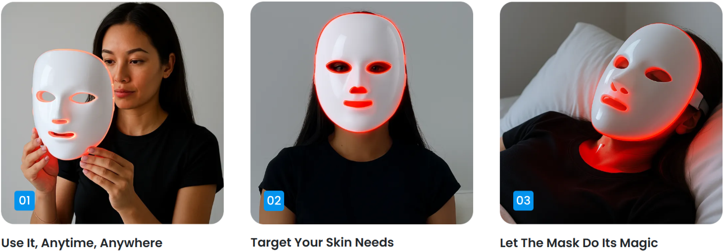 Glokore LED Mask How to use
