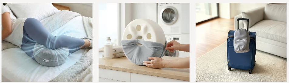 KneNest Knee Pillow use