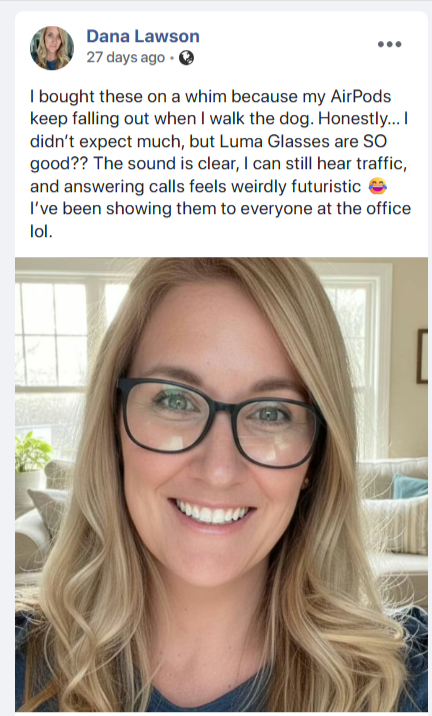 LumaGlasses Smart Glasses Customer Reviews