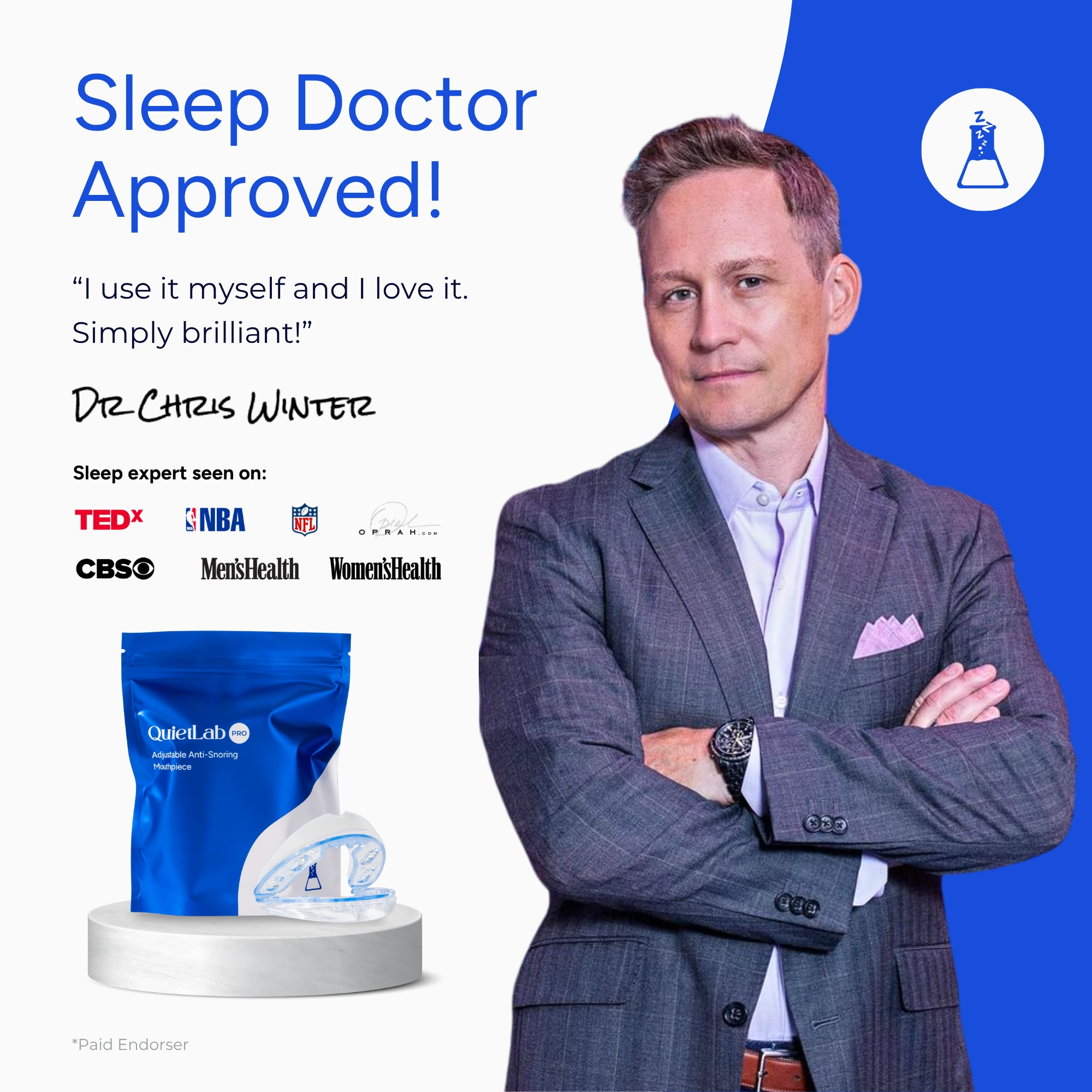 QuietLab Anti-Snoring Mouthguard expert