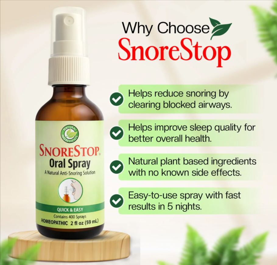 SnoreStop Throat Spray Benefits