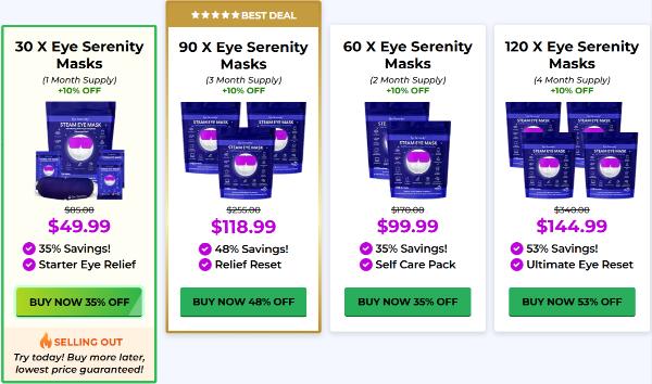 Eye Serenity Eye Mask Price